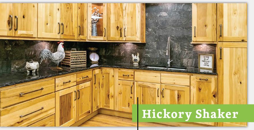 Hickory Shaker cabinet